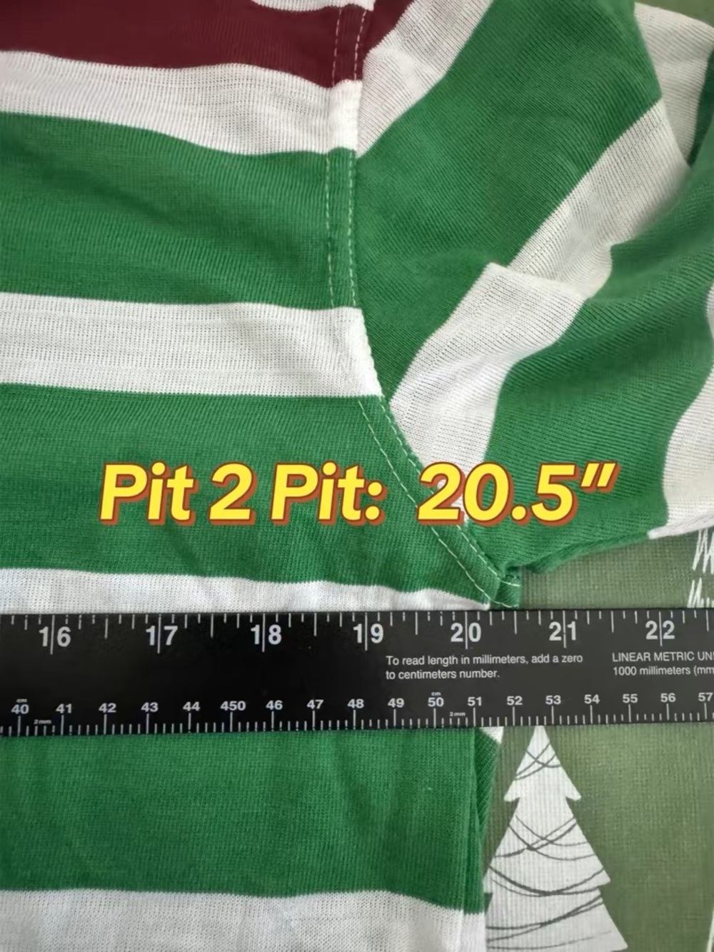 Pacific Polo Club Men’s XL Polo Shirt Striped Green Maroon White Cotton Blend - Picture 9 of 10